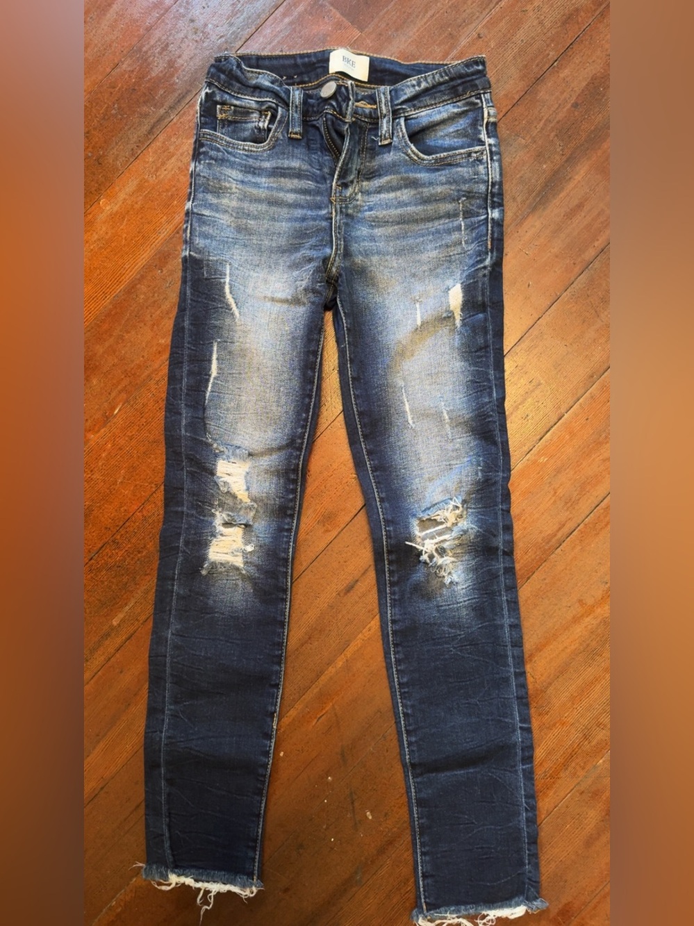 BKE Youth Distressed Skinny Jeans - Size 10